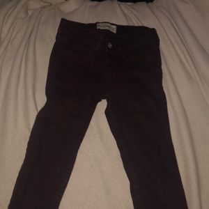 Burgundy Abercrombie Jeans